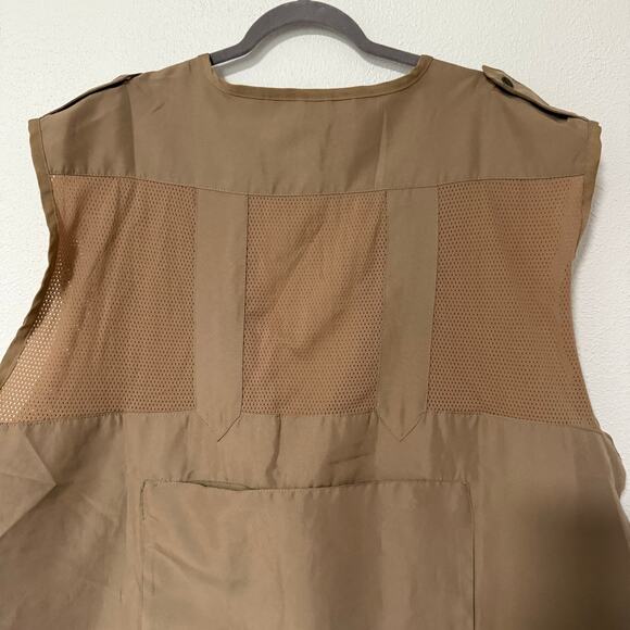 Humvee Men's Tan Brown Combat Hunting Cargo Utility Vest Size 3XL - Picture 13 of 14